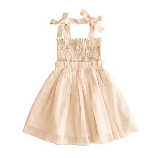 India and Grace - Shirred Tutu Dress - Creamy Ivory