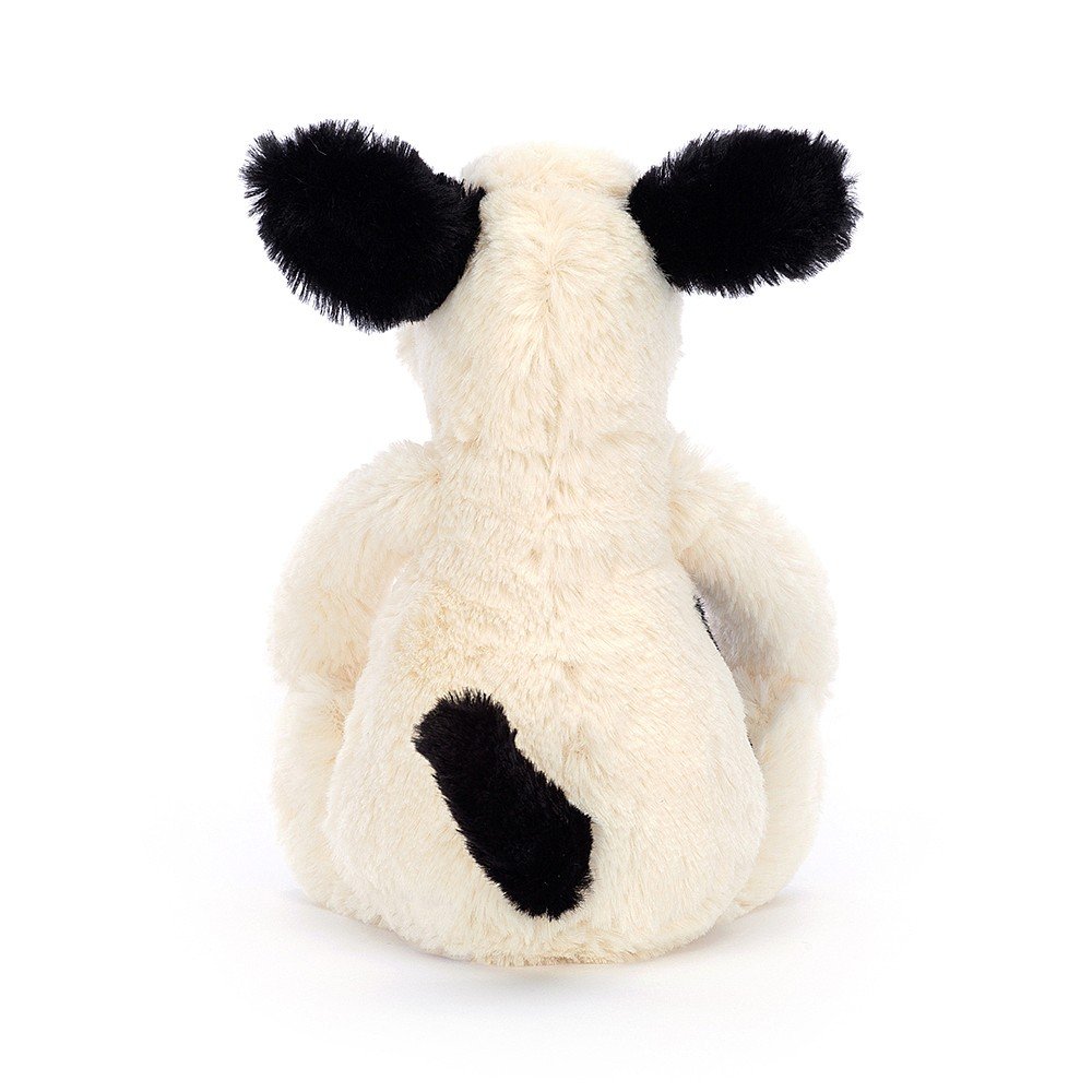 Jellycat Bashful Black and Cream Puppy - Small