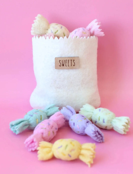 Juni Moon Rainbow sweets set with bag - 9 pce set