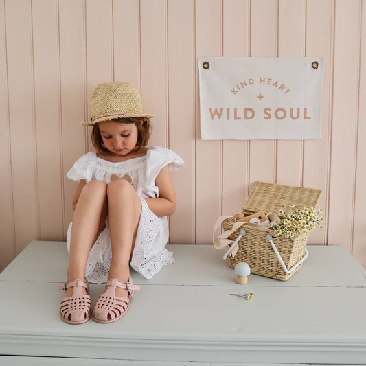 Leonie and the Leopard - Kind Heart Wild Soul Wall Banner
