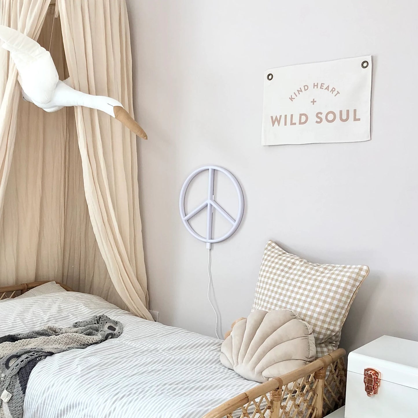 Leonie and the Leopard - Kind Heart Wild Soul Wall Banner