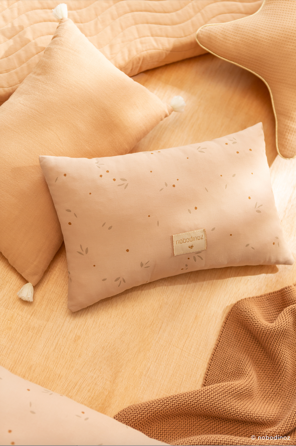 Nobodinoz Laurel Cushion - Willow Dune - Little Bambino Bear