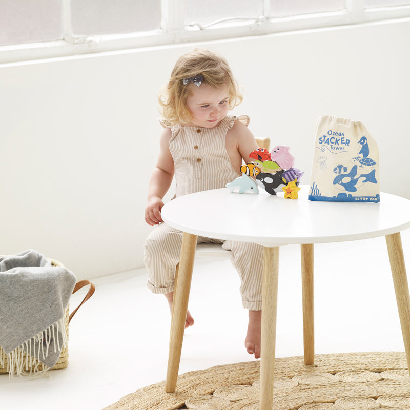 Le Toy Van - Petilou Ocean Stacking Animals and Bag