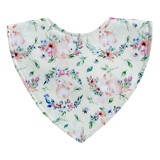 Handmade Baby Bib - Lemon Bunny | Little Bambino Bear 