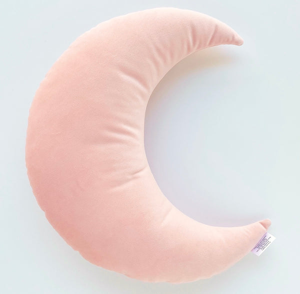 Velvet Moon Cushion - Light Pink