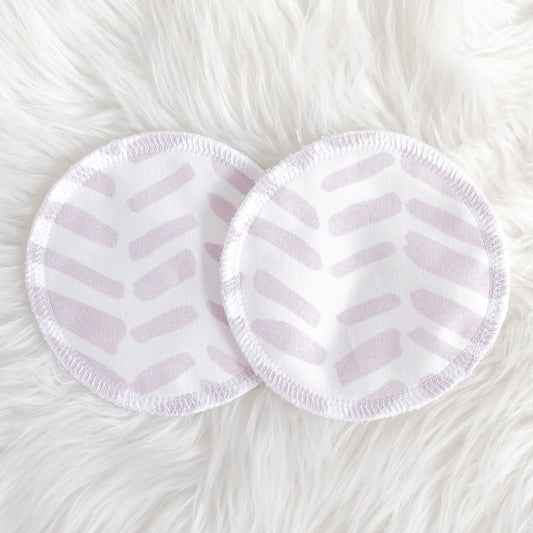 Lilac Arrow Herringbone Nursing Pads
