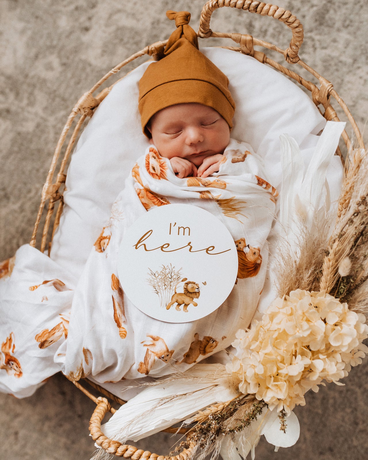 Snuggle Hunny Kids - Muslin Wrap - Lion
