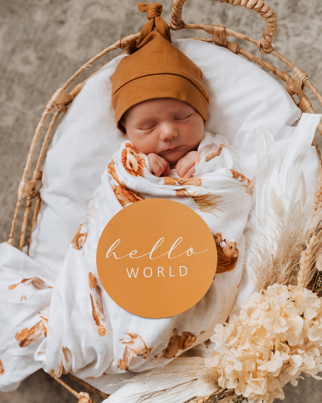 Snuggle Hunny Kids - Muslin Wrap - Lion