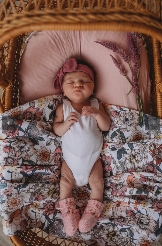 Mauve Topknot Headband | Snuggle Hunny Kids