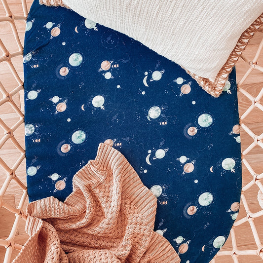 Snuggle Hunny Kids - Bassinet Sheet / Change Pad Cover - Milky Way