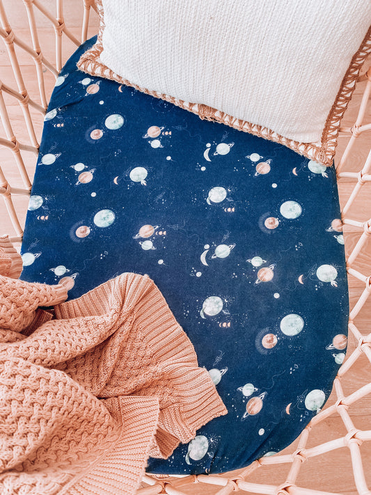 Snuggle Hunny Kids - Bassinet Sheet / Change Pad Cover - Milky Way