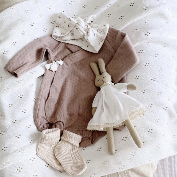 Mini & Me - Heirloom Baby Blanket Ivory