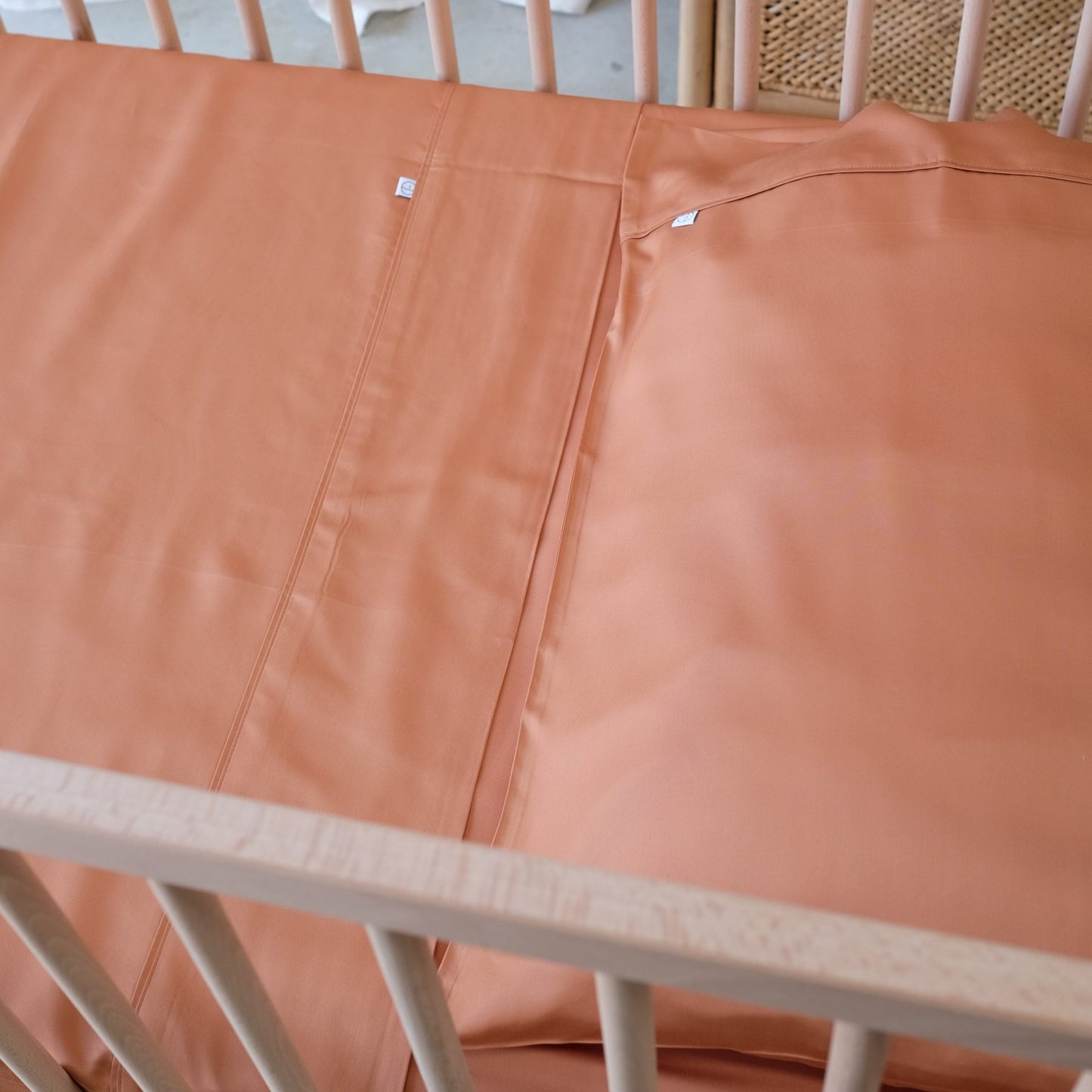 Mulberry Threads Baby Pillowslip - Rust