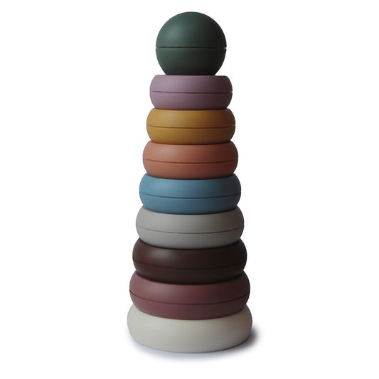 Mushie Stacking Ringtower - Rustic