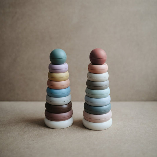 Mushie Stacking Ringtower - Rustic
