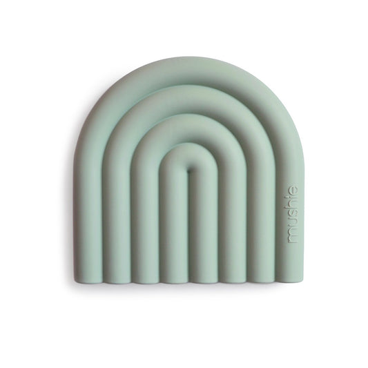 Mushie Teether Rainbow - Cambridge Blue