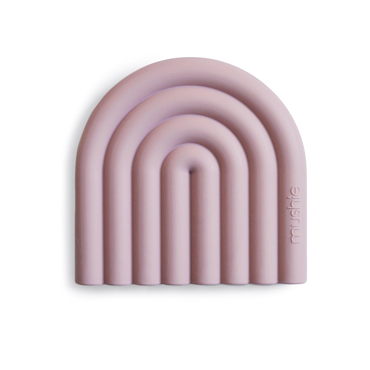 Mushie Teether Rainbow - Mauve