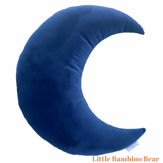 Velvet Moon Cushion - Navy