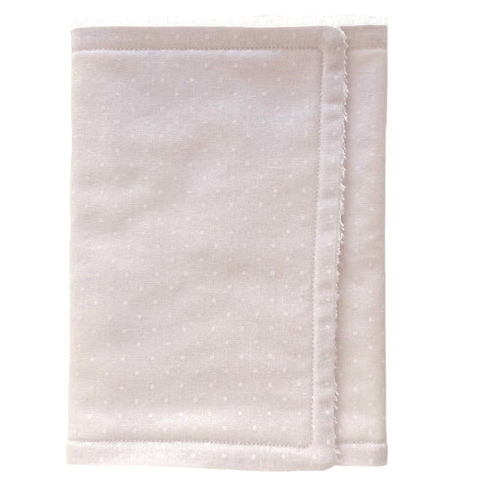 Oatmeal Dotty Premium Burp Cloth | Little Bambino Bear