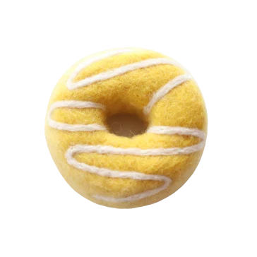 Juni Moon Pineapple White Swirl Donut
