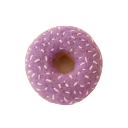 Juni Moon Purple White spinkles Donut