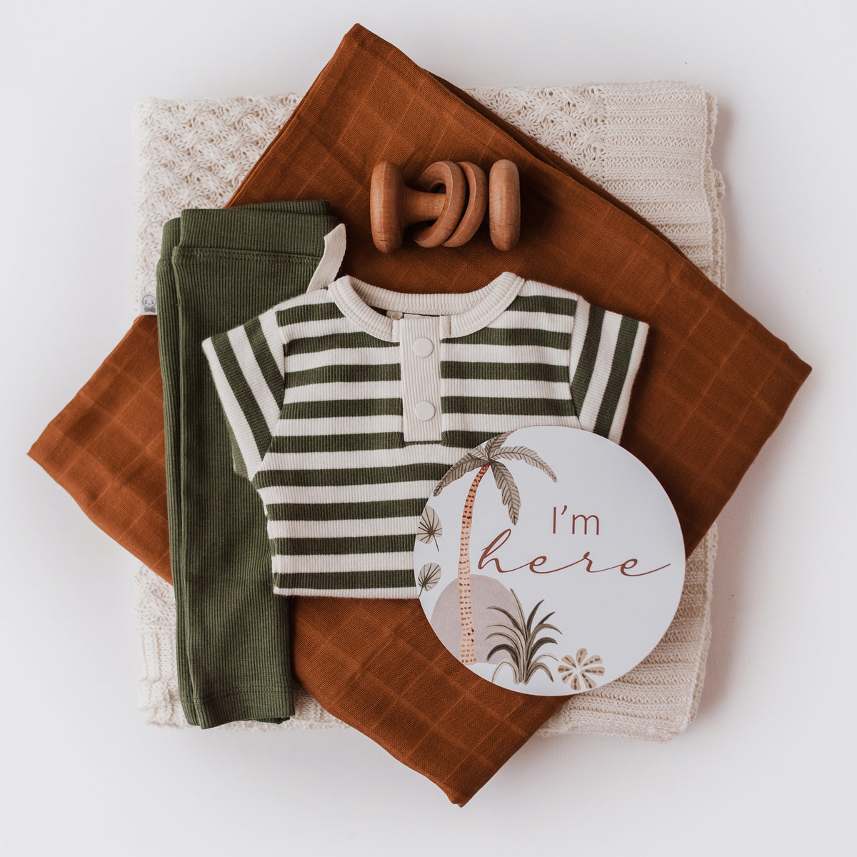 Snuggle Hunny Kids - Palm Springs and Hazelnut Milestone Cards