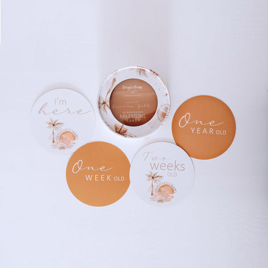 Paradise and Sunset Milestone Cards | Snuggle Hunny Kids