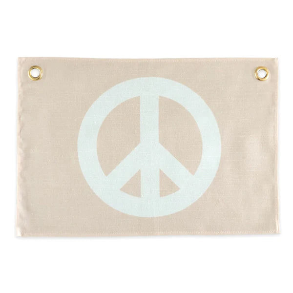 Leonie and the Leopard - Peace Pink Wall Banner