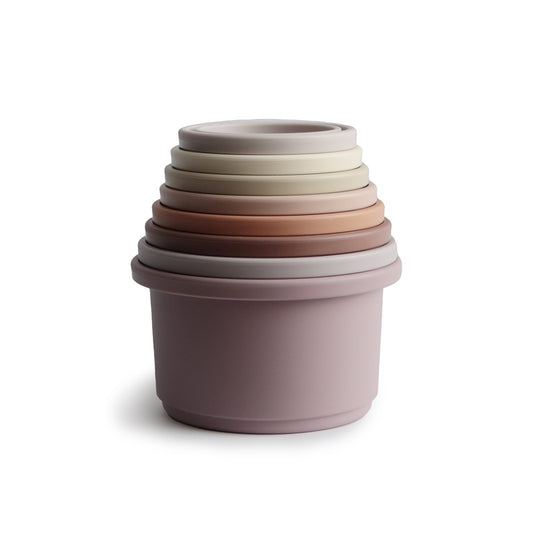 Mushie Petal Stacking Cups 