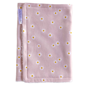 Premium Burp Cloth - Pink Daisy - Little Bambino Bear
