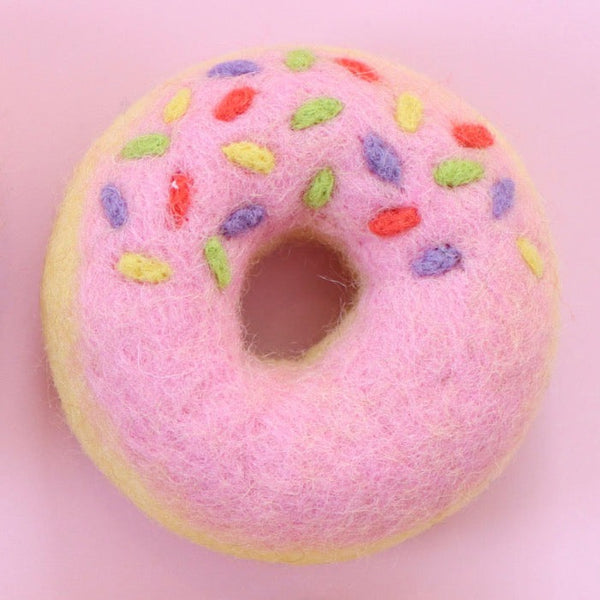 Juni Moon Pink Half Sprinkle Donut