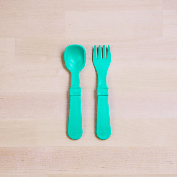 Re-Play Fork and Spoon - Aqua