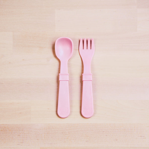 Re-Play Fork and Spoon - Ice Pink