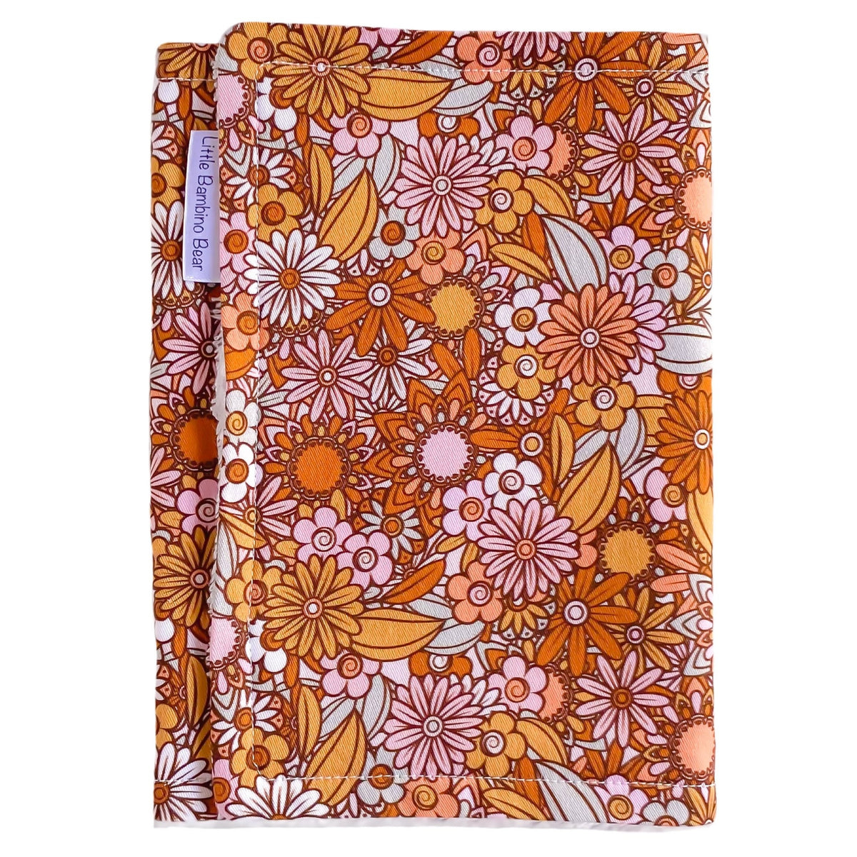 Premium Burp Cloth - Retro Floral - Little Bambino Bear