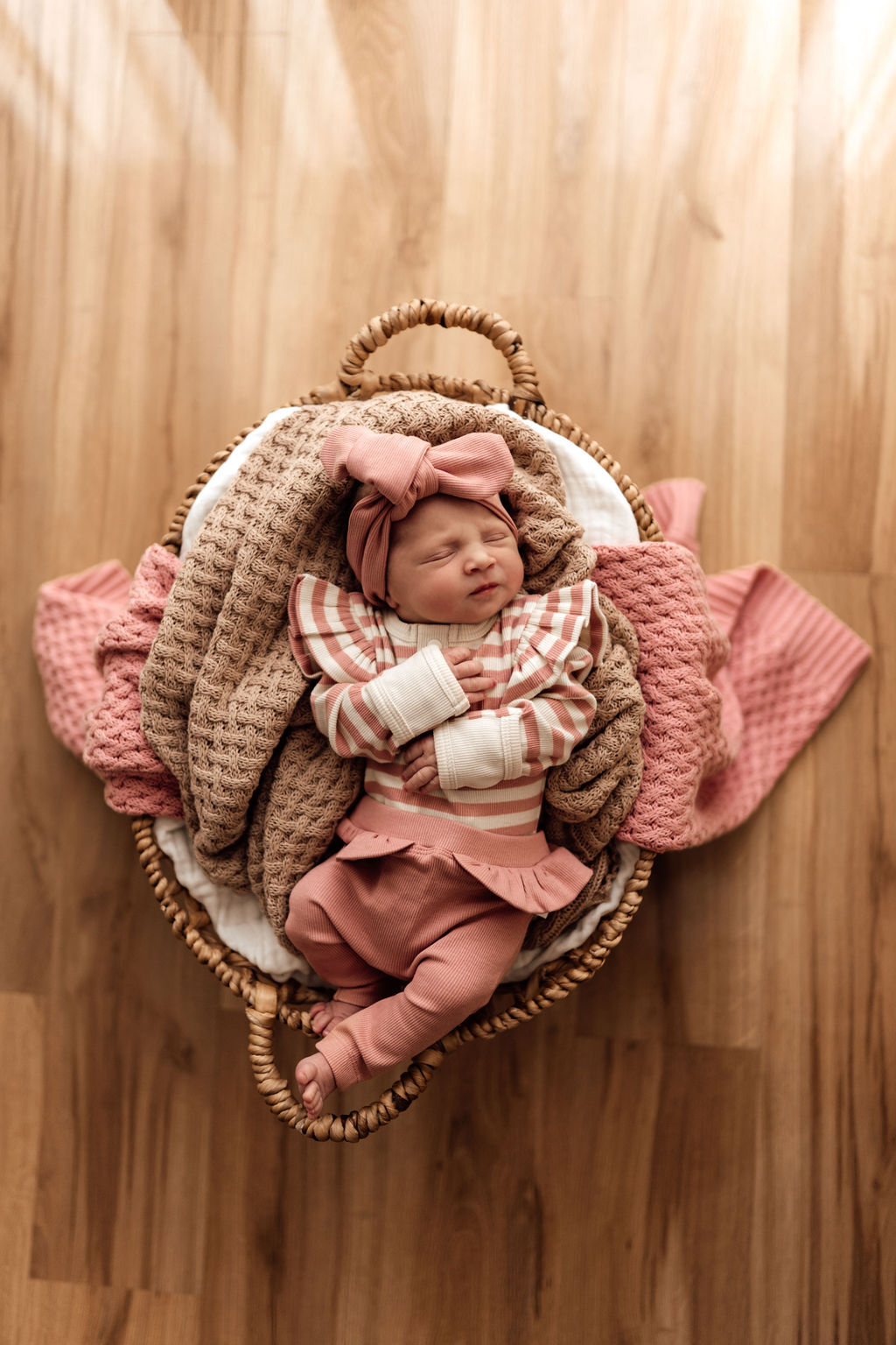 Snuggle Hunny Kids - Rose Stripe Long Sleeve Bodysuit