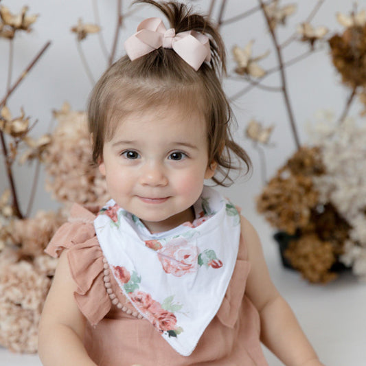 Snuggle Hunny Kids - Dribble Bib - Rosebud