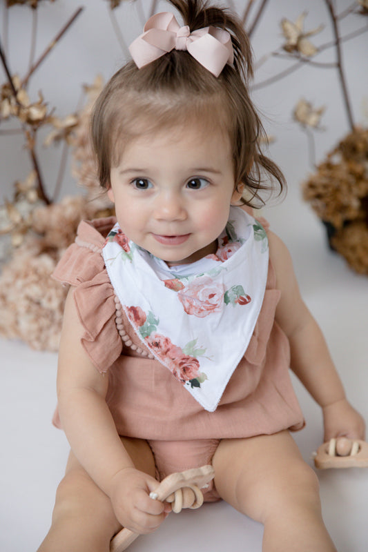 Snuggle Hunny Kids - Dribble Bib - Rosebud