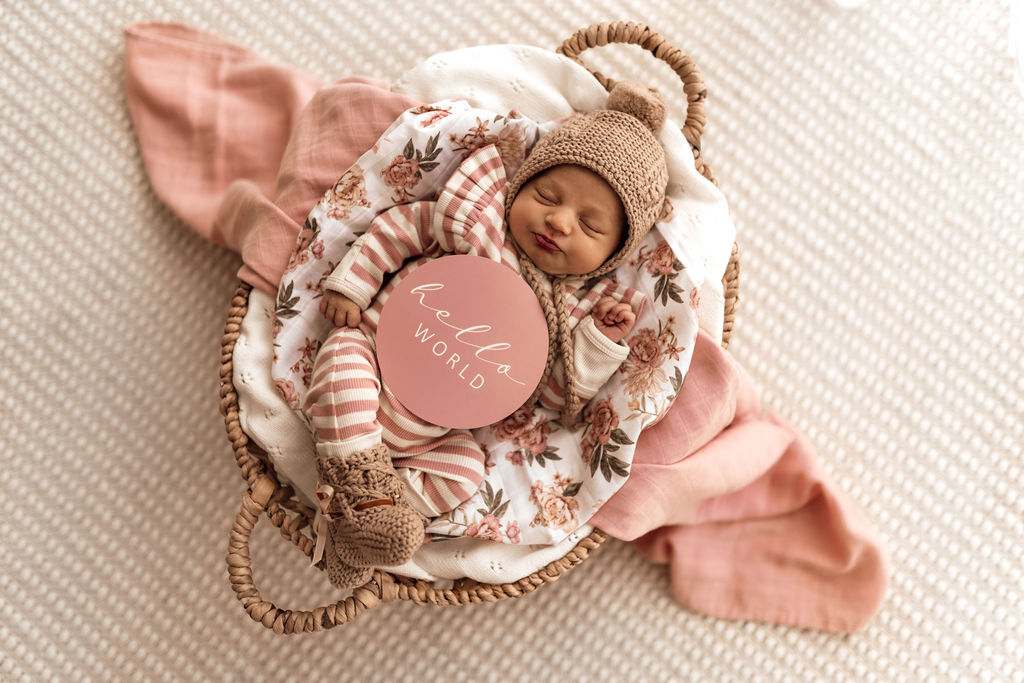Snuggle Hunny Kids - Rosette and Pink Sand Milestone Cards