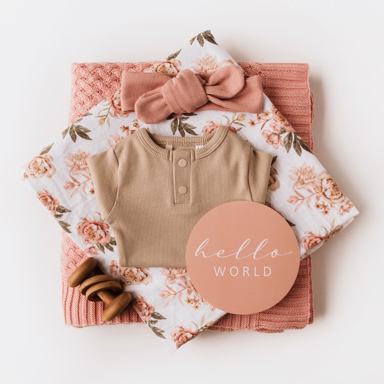 Snuggle Hunny Kids - Rosette and Pink Sand Milestone Cards