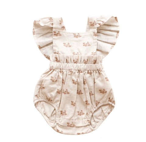 India and Grace Ruffle Romper - Floral 