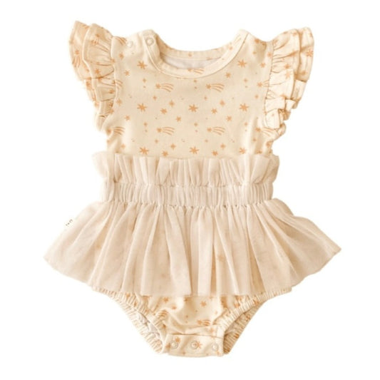 India and Grace - Ruffle Tutu Romper - Christmas Star
