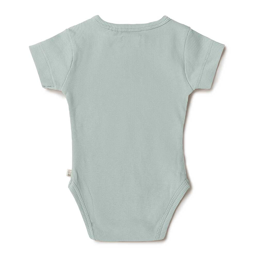 Snuggle Hunny Kids - Sage Short Sleeve Organic Bodysuit