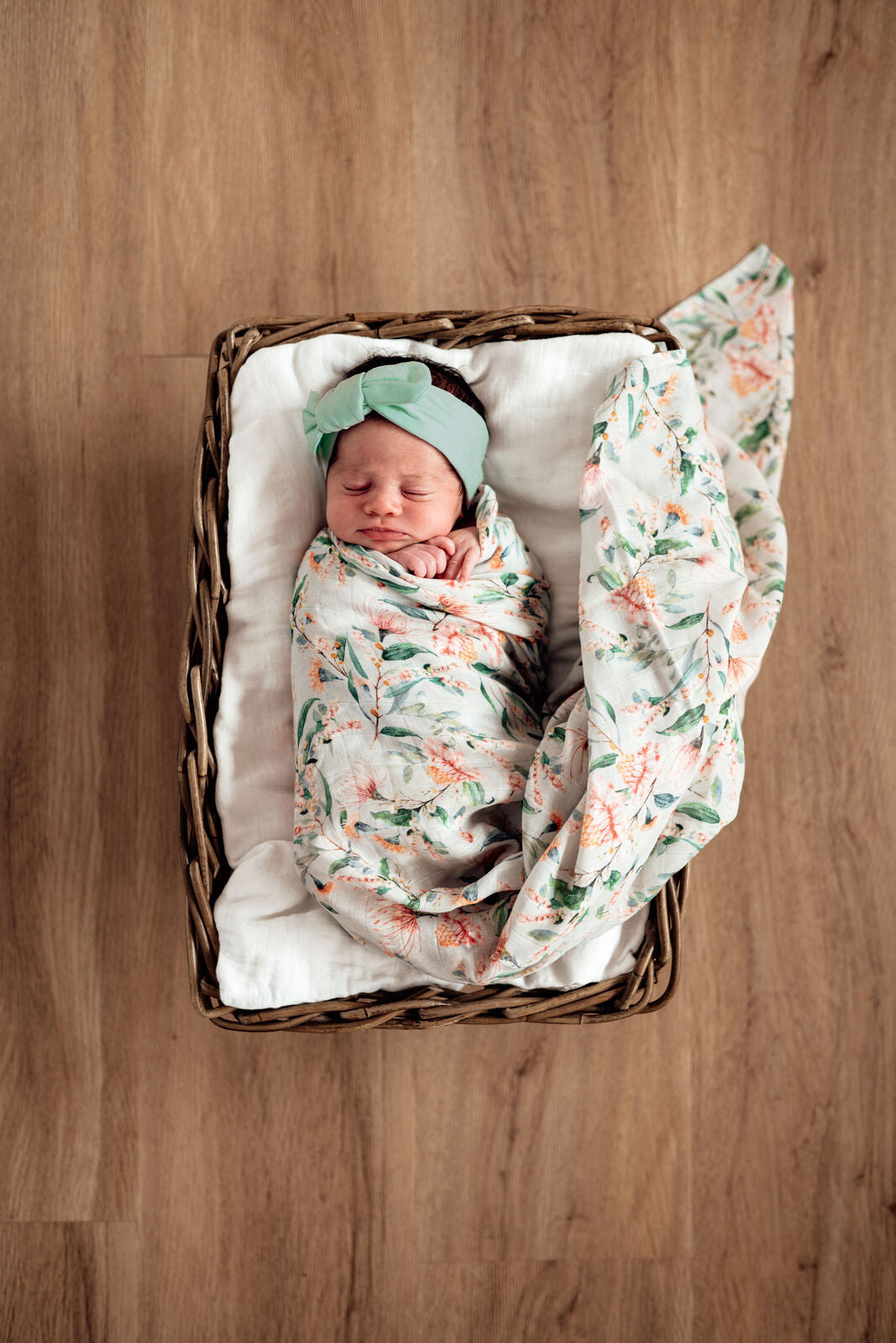 Sage Topknot Headband | Little Bambino Bear