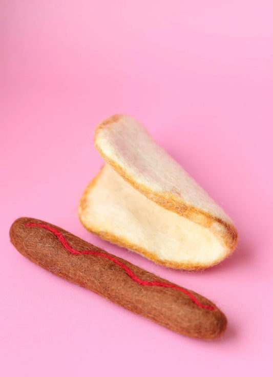Juni Moon Felt Sausage in bread | Little Bambino Bear