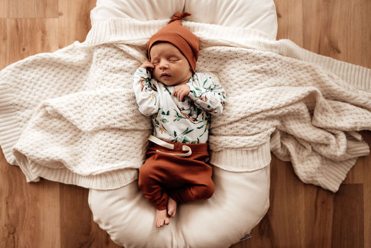 Snuggle Hunny Kids - Biscuit Ribbed Knotted Beanie