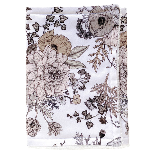 Sophia Floral Premium Burp Cloth