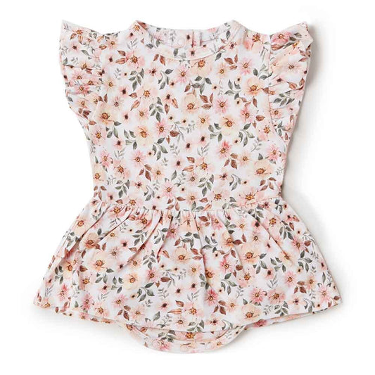 Snuggle Hunny Kids Spring Floral Organic Dress