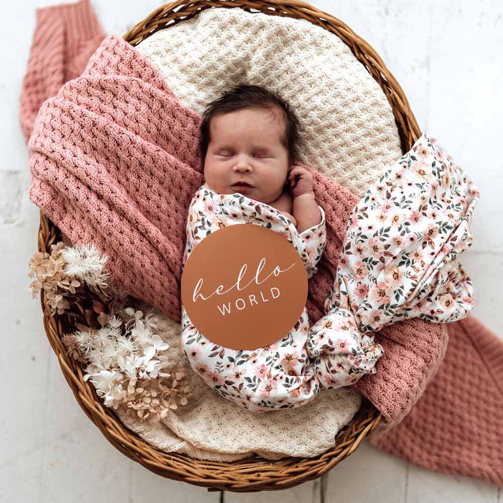 Snuggle Hunny Kids - Spring Floral | Baby Jersey Wrap