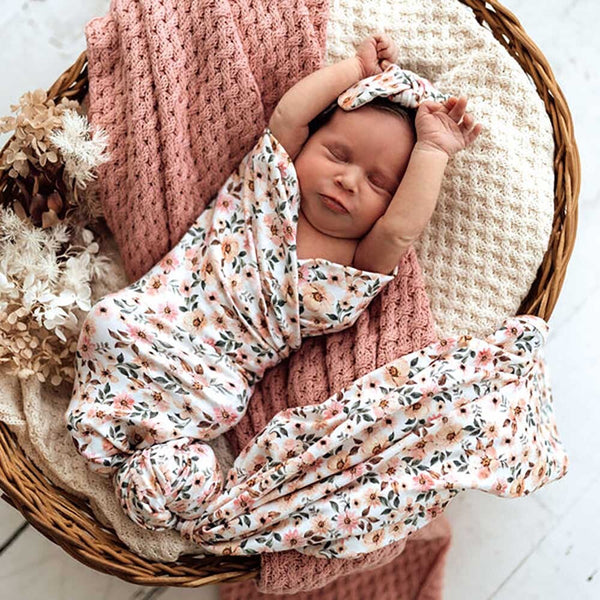 Snuggle Hunny Kids - Spring Floral | Baby Jersey Wrap