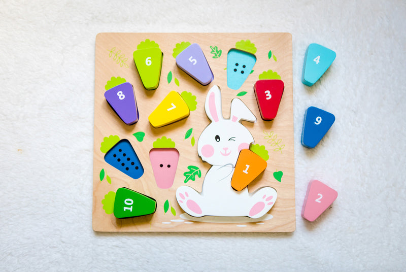Tender Leaf Toys - 123 Carrot Puzzle